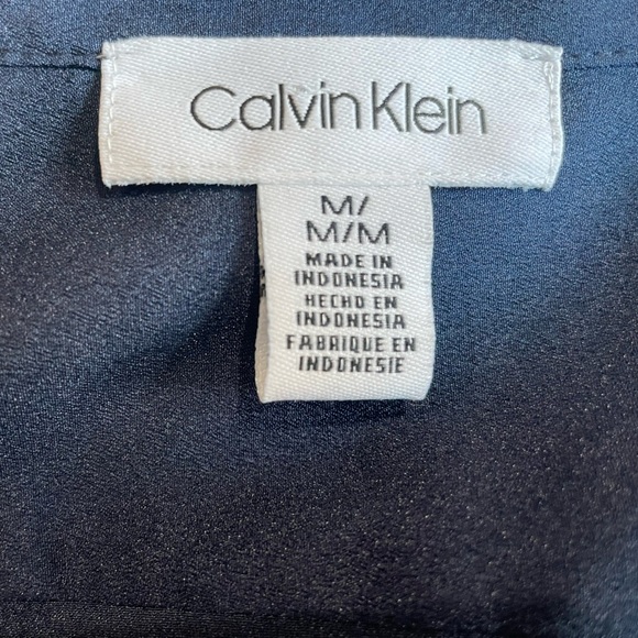Calvin Klein Navy Button Down Shirt - Picture 5 of 5